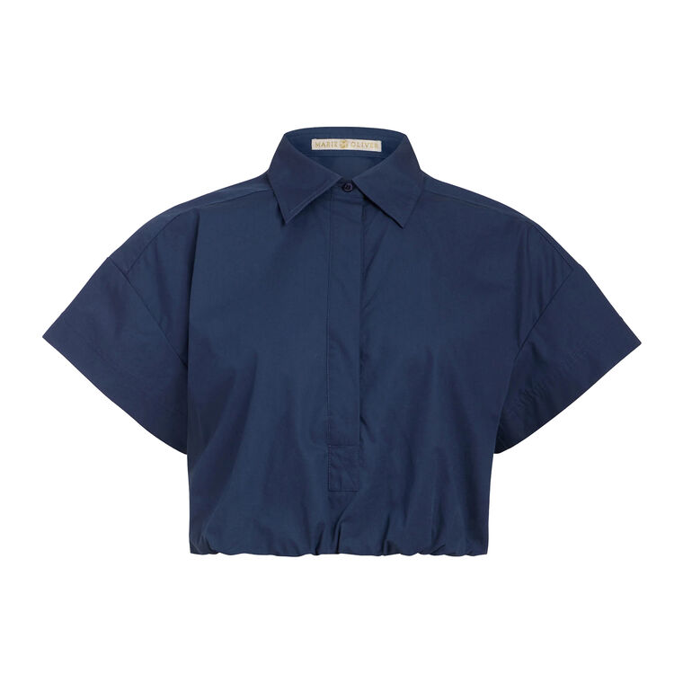 Sierra Short Sleeve Button-Up Top image number null
