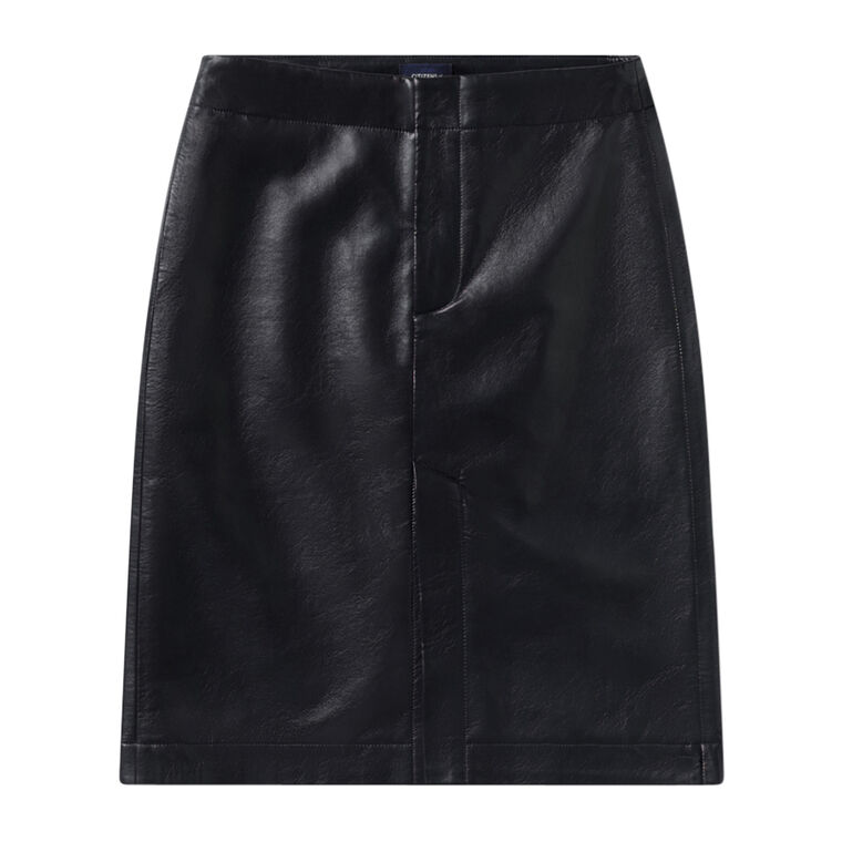Nara Reclyed Leather Pencil Skirt image number null