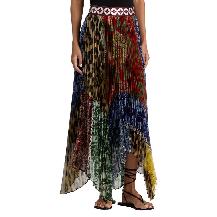 Katz Handkerchief Hem Midi Skirt image number null