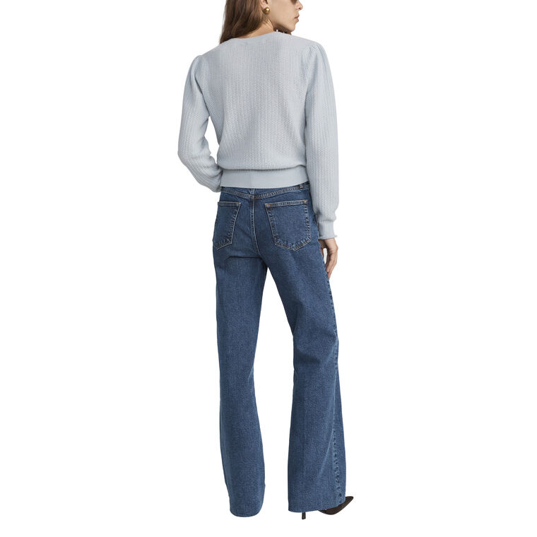 The Chain Pointelle Cashmere Sweater image number null