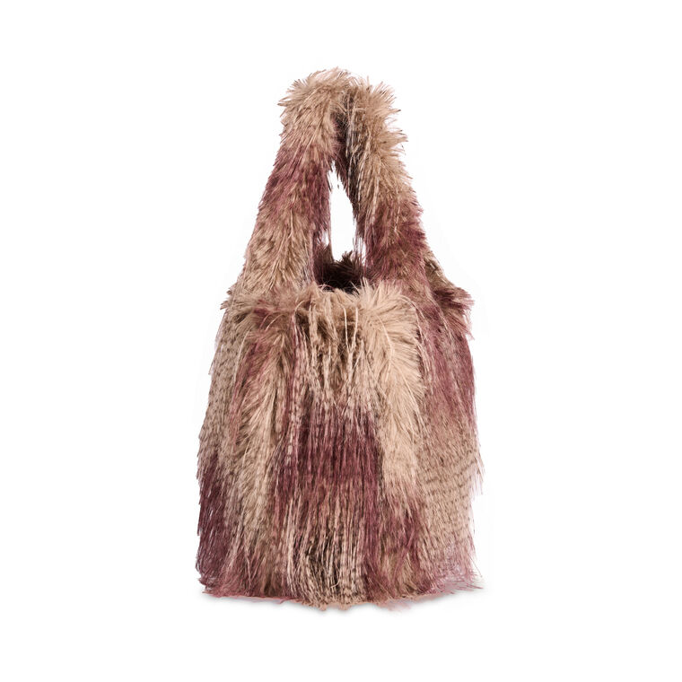 Oversized Faux Fur Tote image number null