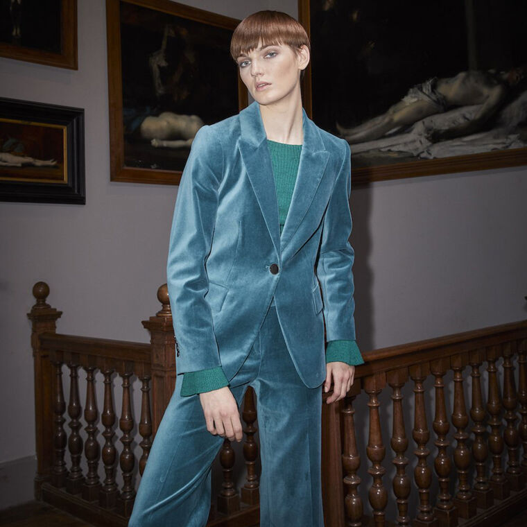 Nile Flare Velvet Pants image number null