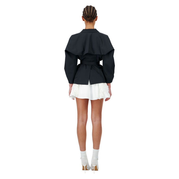 Cinched Waist Technical Blazer image number null