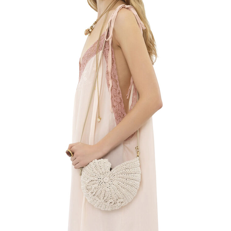 Sea Treasures Crochet Shell Crossbody Bag image number null