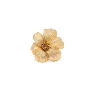 Golden Poppy Flower Ring