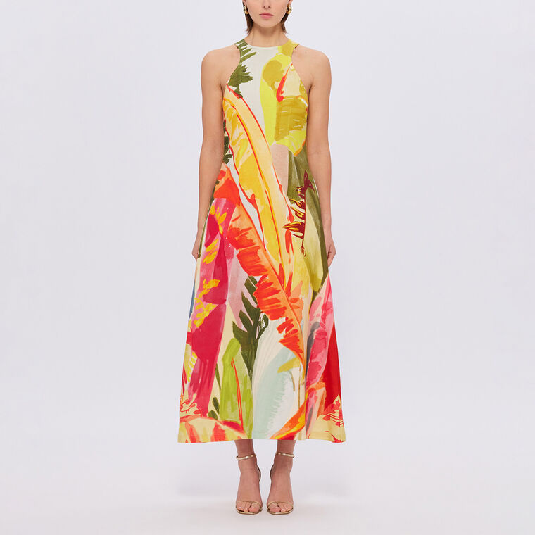 Giselle Racer Neck Midi Dress image number null