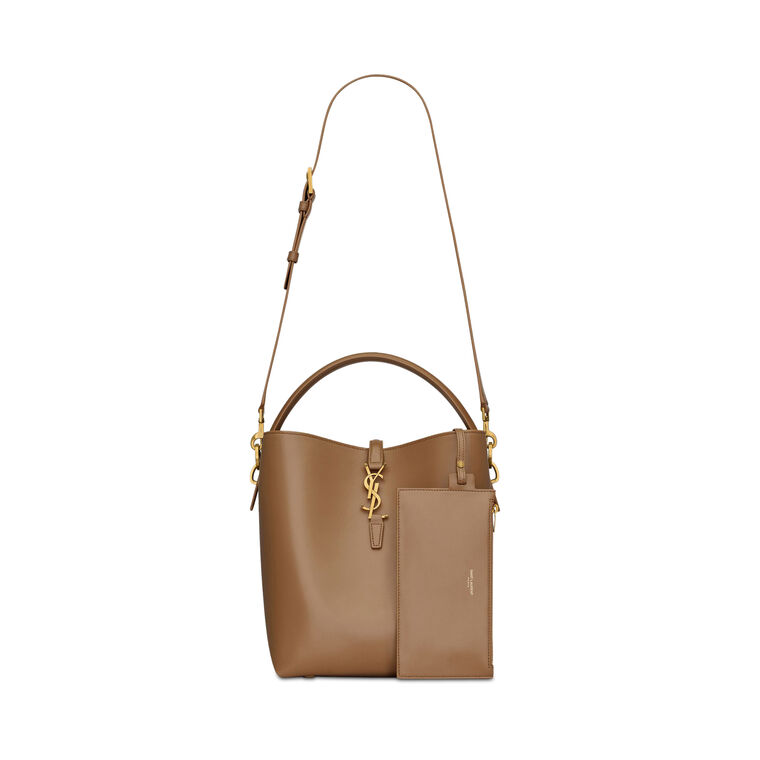 Le 37 Shiny Leather Bucket Bag image number null