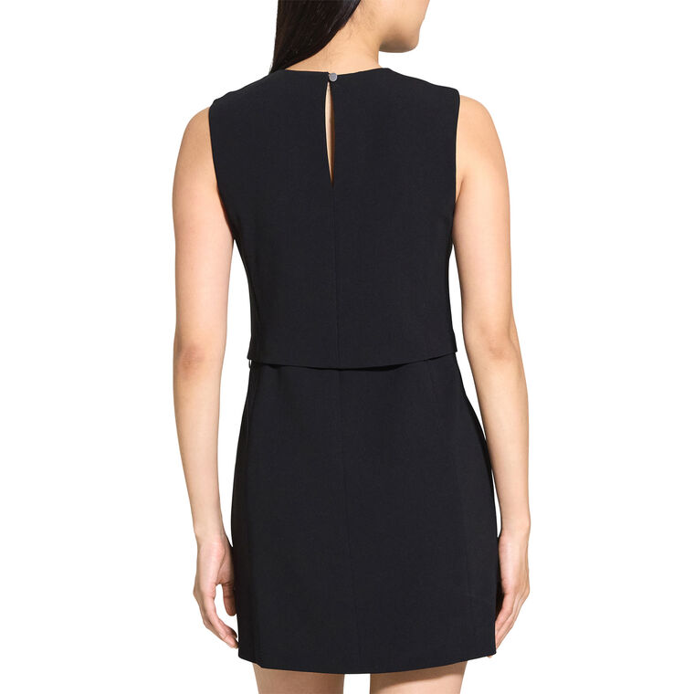 Sculpted Layer Admiral Sleeveless Mini Dress image number null