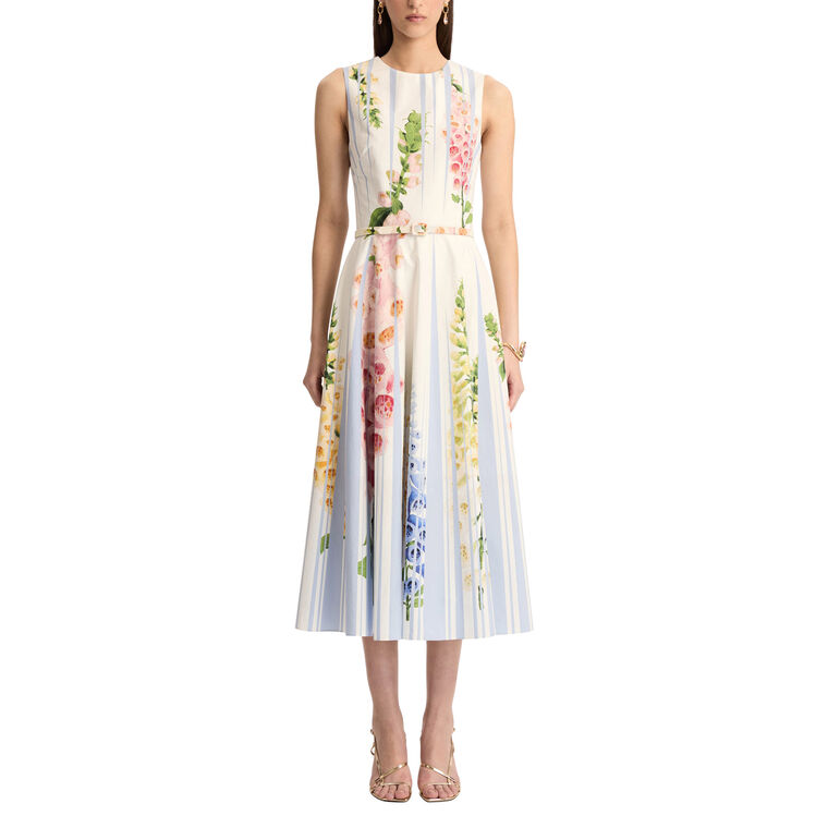 Foxglove Cotton Poplin Dress image number null