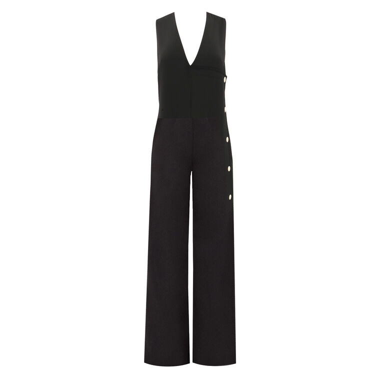 Powell Button Detail Jumpsuit