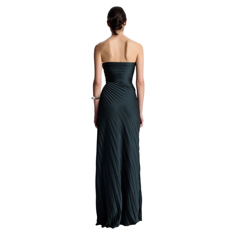 Bianca Strapless Pleated Maxi Dress image number null