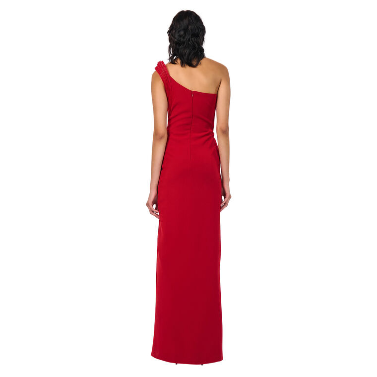The Erytheia One-Shoulder Sculpted Column Gown image number null