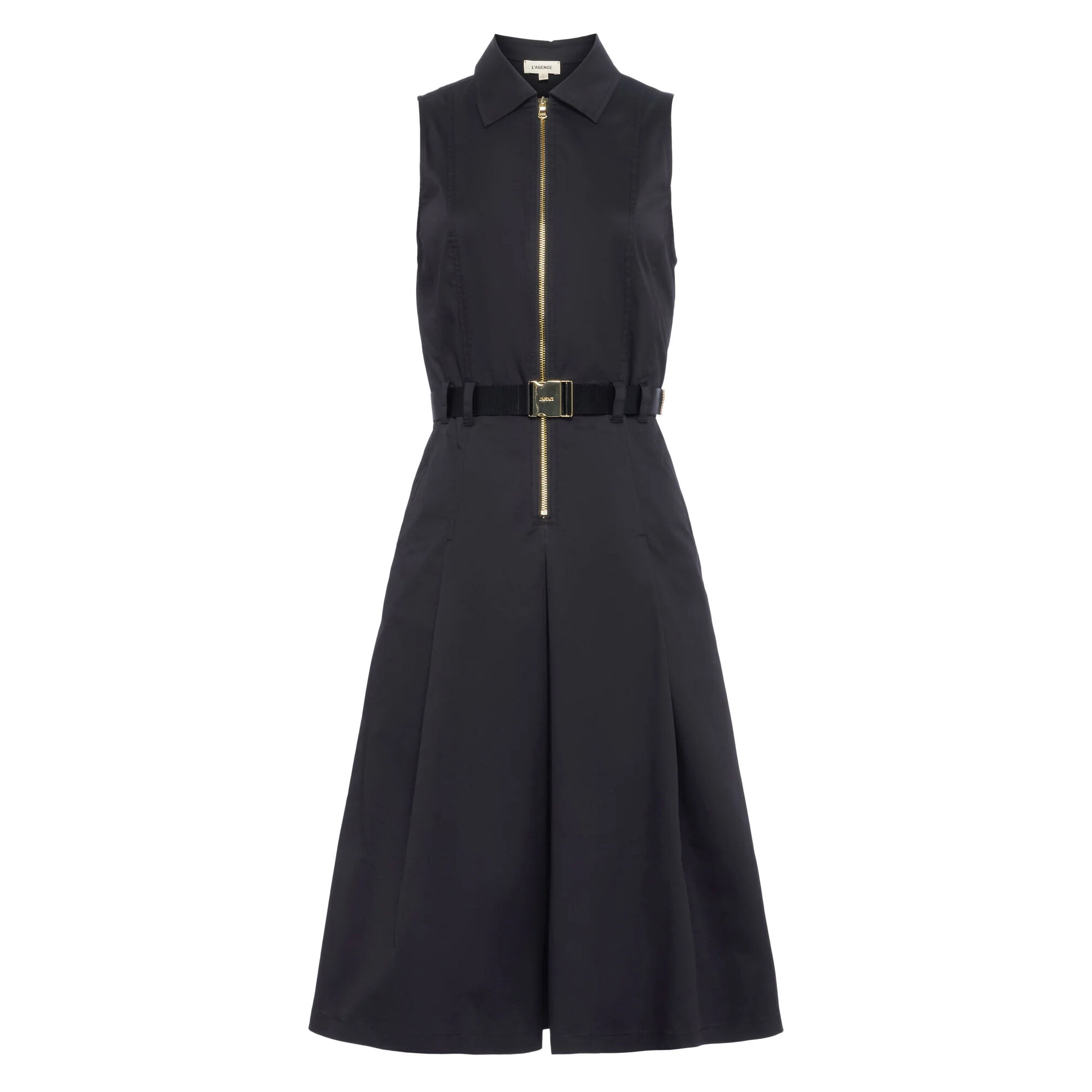 ワンピース S logo belt dress black Black Dresses for Women 2024 V-Neck 3/4 Sleeve Bodycon Midi