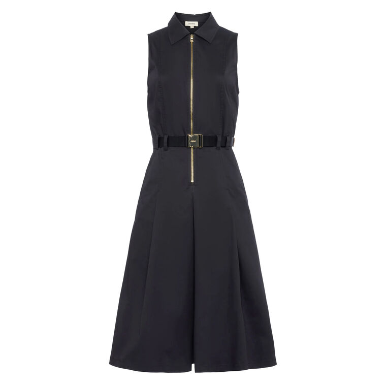 Kylo Poplin Belted Midi Shirt Dress image number null