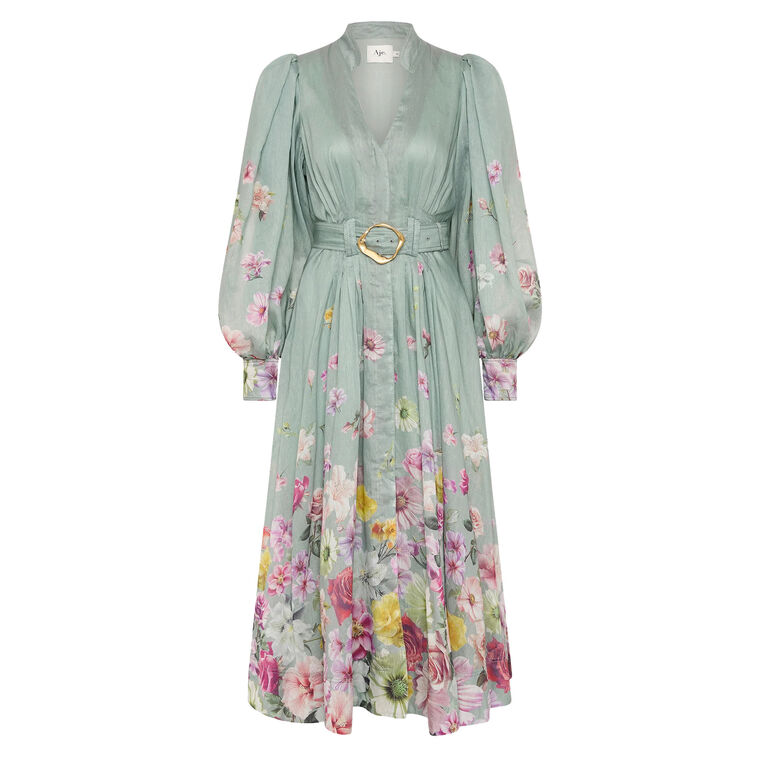 Fleur Belted Midi Shirtdress image number null