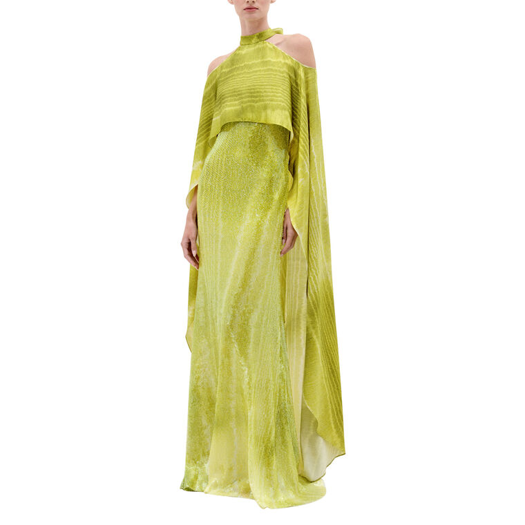 Adelia Sequin Cape Maxi Dress image number null