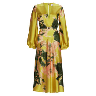 Lima Long Sleeve V-Neck Midi Dress
