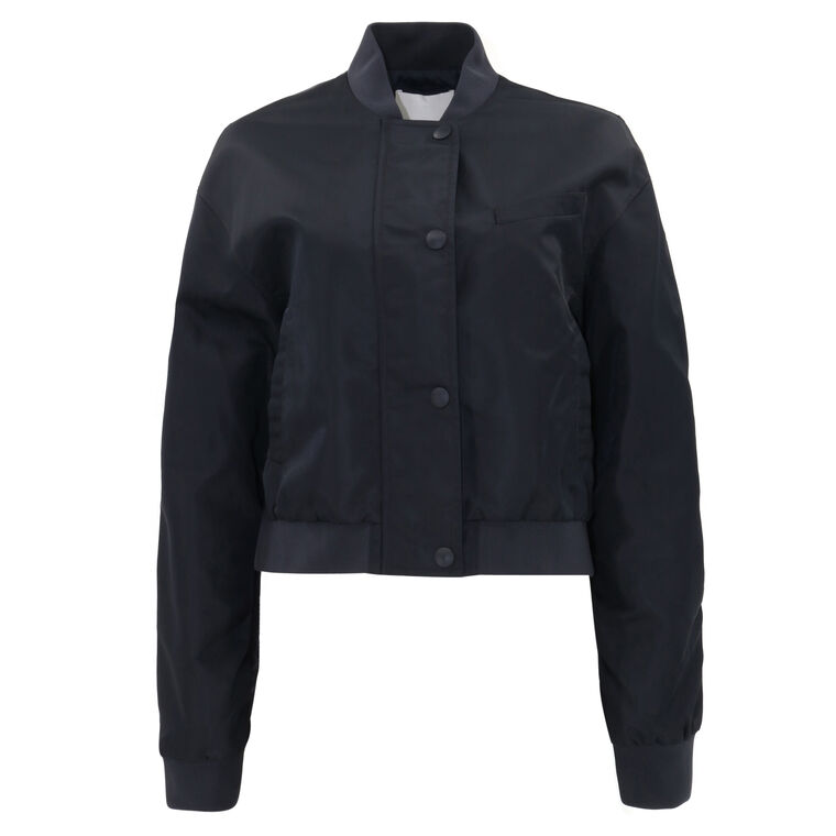 Eco Nylon Cropped Bomber Jacket image number null