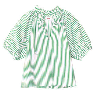 Clementine Striped Puff Sleeve Top