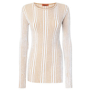 Long Sleeve Crewneck Sweater With Sequins