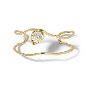 Asterales Gold Floating Cuff Bracelet