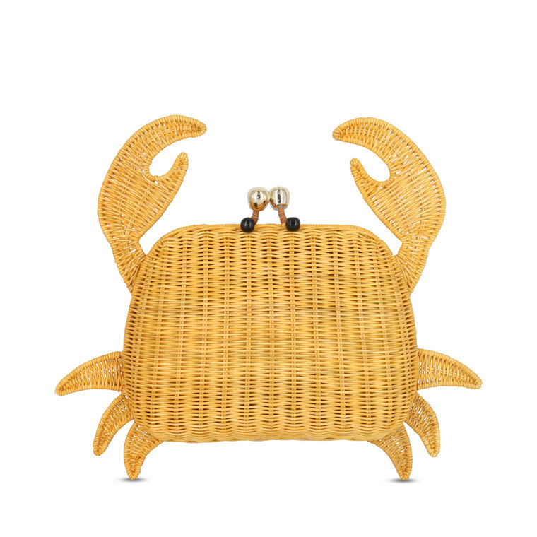 Michael Crab Wicker Clutch image number null