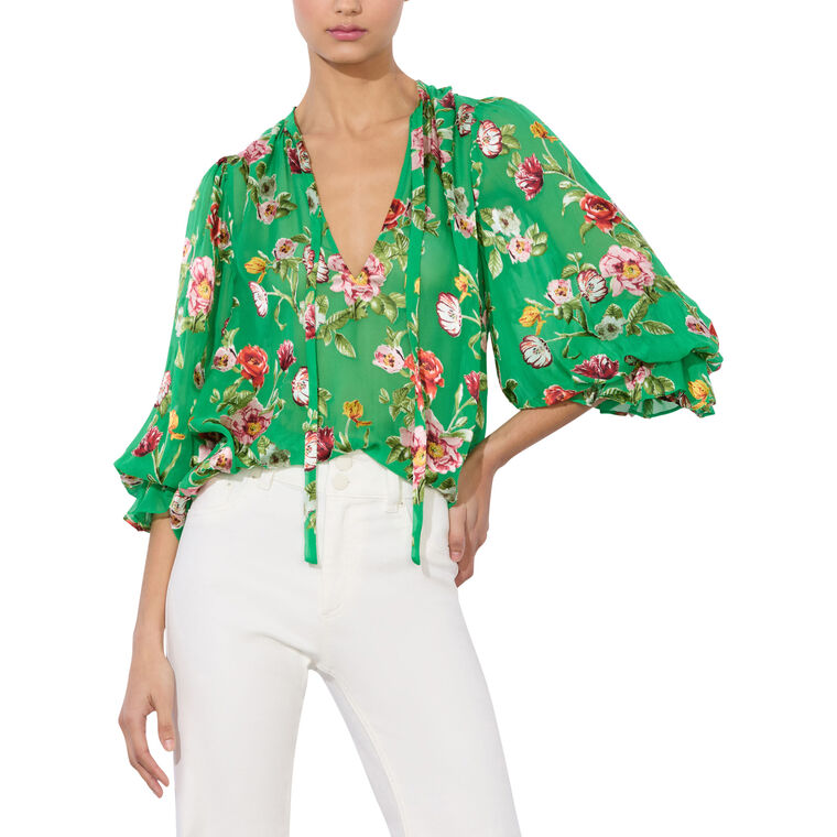 Moranne Tie Neck Blouse image number null