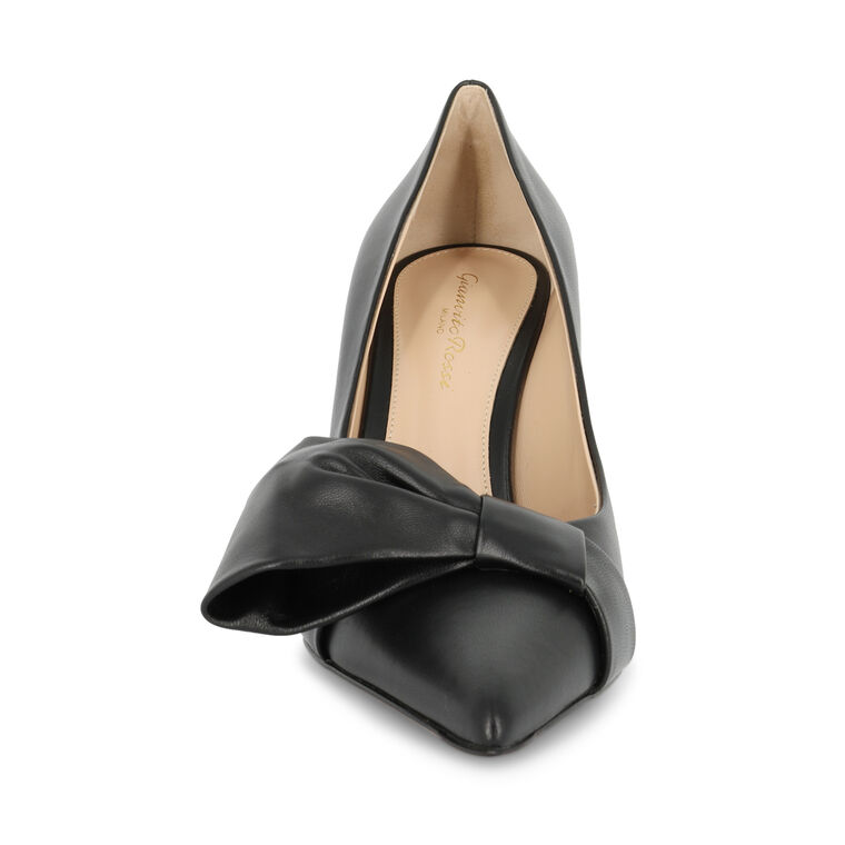 Bow Detail 85mm Leather Pump image number null