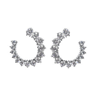 Brilliant Cut Swirl Earrings