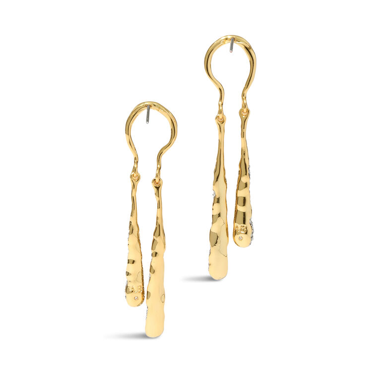 Solanales Coiled Tear Drop Earrings image number null