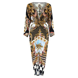 Long Split Front Twist Dress