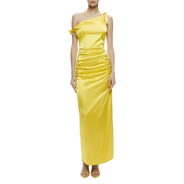 Marilla Off The Shoulder Ruched Maxi Dress image number null