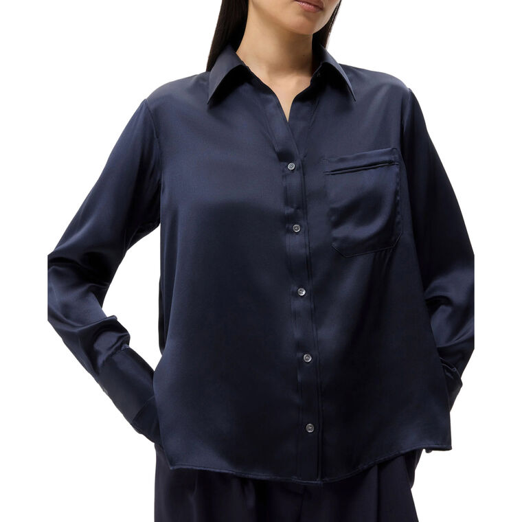 Joey Long Sleeve Silk Shirt image number null