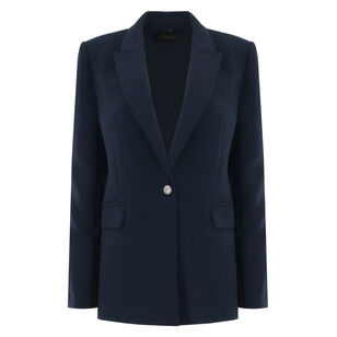 Rue Crepe One Button Jacket