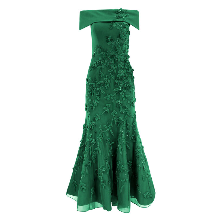 Off Shoulder Embellished Gown image number null