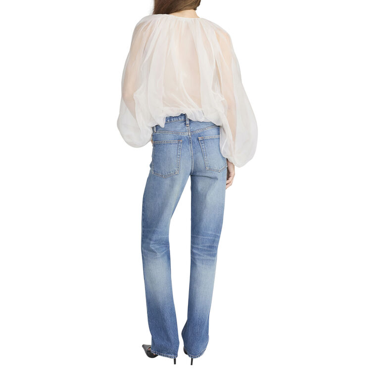 The Sheer Balloon Blouse image number null