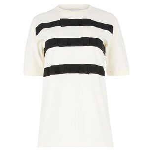 Short Sleeve T-Shirt With Contrast Bow Details