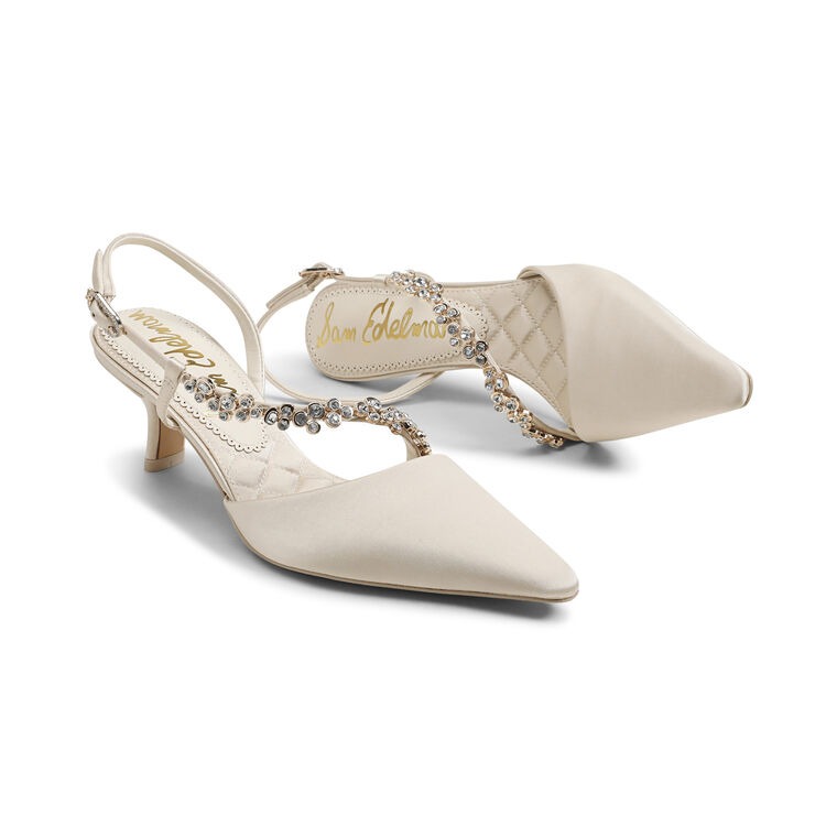 Bonnie Satin Slingback Pump image number null