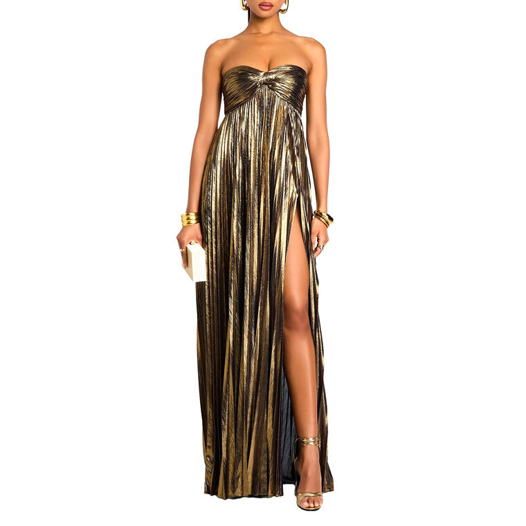 Zoa Strapless Empire Waist Gown image number null