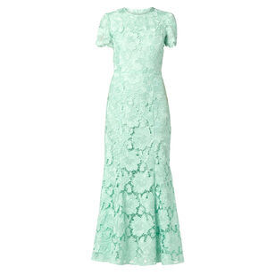 Brie Short Sleeve Lace Maxi Dress