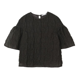 Bryndis 3/4 Sleeve Avens Matelasse Top