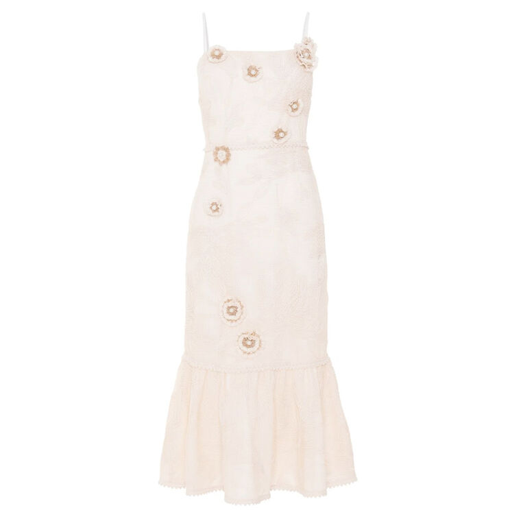 Joy Sleeveless Lace Midi Dress image number null