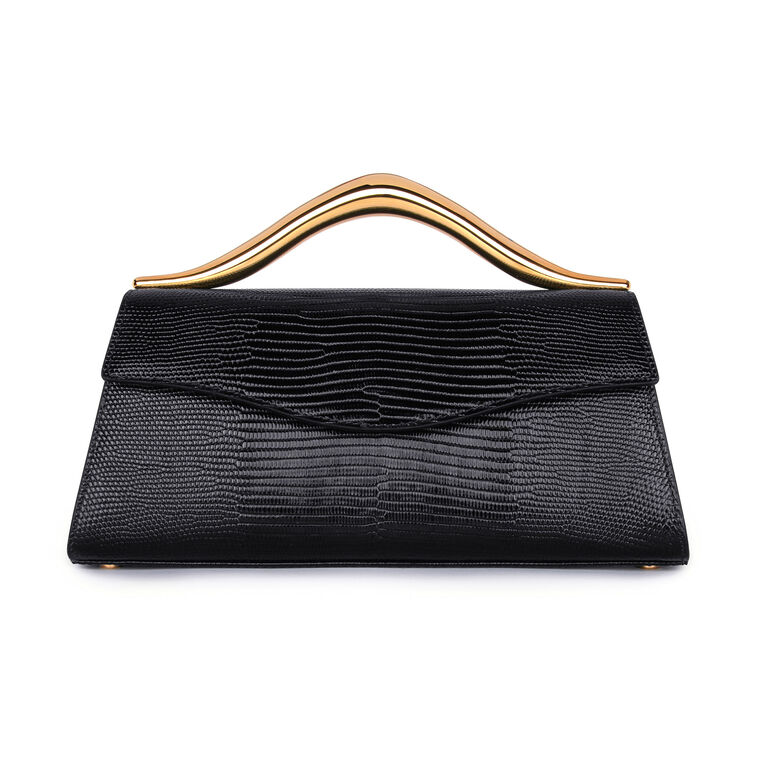 The Petit Wave Lizard Leather Bag image number null