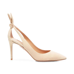 Bow Tie Suede 85mm Pump