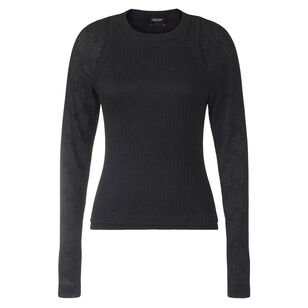 Rosaline Lace Long Sleeve Baseball Tee