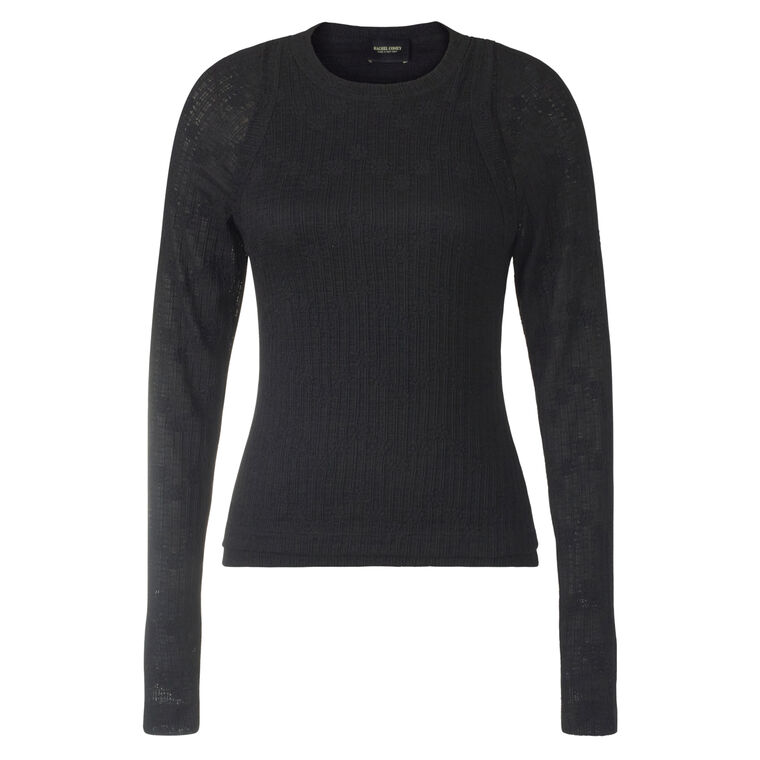 Rosaline Lace Long Sleeve Baseball Tee image number null