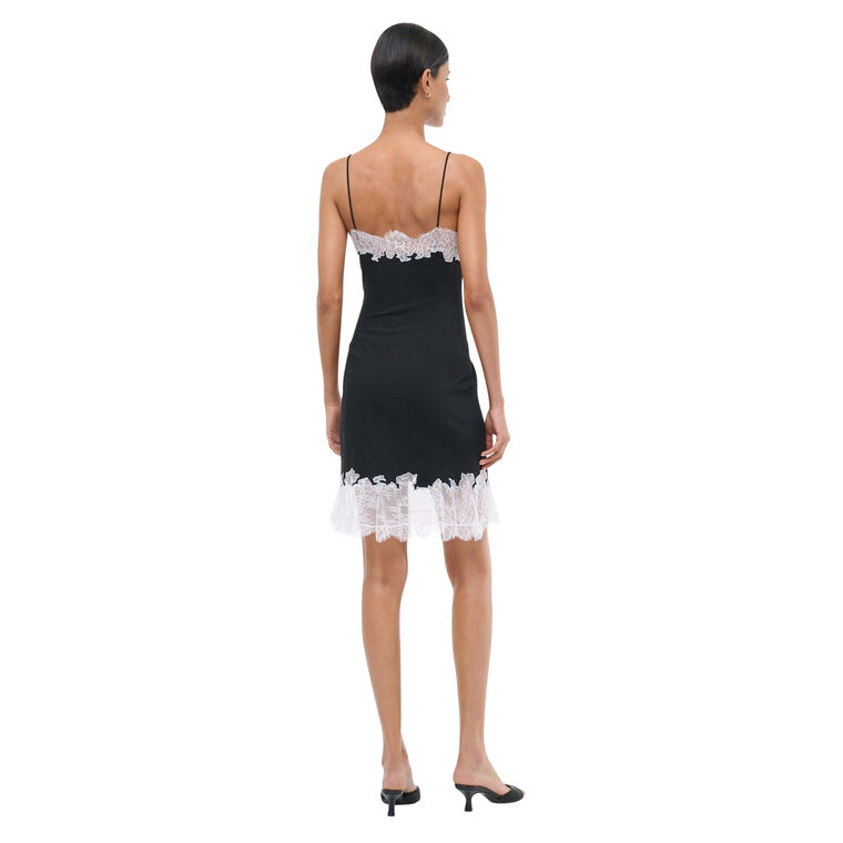 Nadia Sleeveless Lace Trim Mini Dress image number null