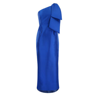 One Shoulder Bow Tie Gown