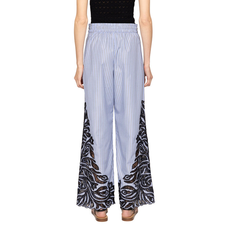 Maella Wide-Leg Stripe Pants image number null