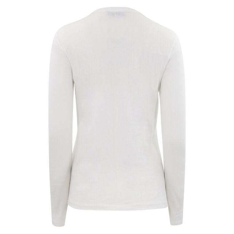 Circular Ribbed Crewneck Pullover T-Shirt image number null